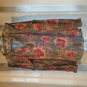 Loft long sleeve floral top